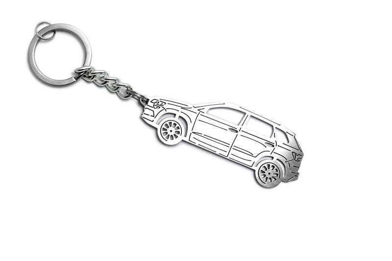 Car Keychain for Skoda Karoq (type STEEL) - decoinfabric