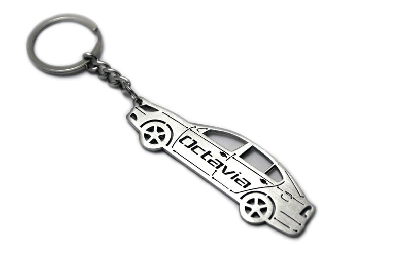Car Keychain for Skoda Octavia II (type STEEL) - decoinfabric