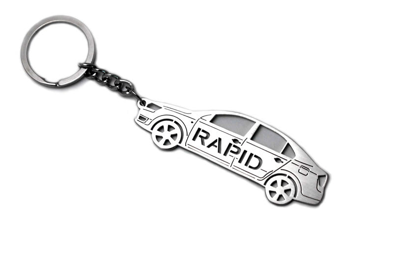 Car Keychain for Skoda Rapid 4D (type STEEL) Keychains opdesign