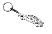 Car Keychain for Skoda Rapid 4D (type STEEL) Keychains opdesign