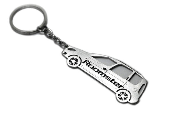 Car Keychain for Skoda Roomster (type STEEL) - decoinfabric