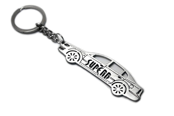Car Keychain for Skoda SuperB I (type STEEL) - decoinfabric