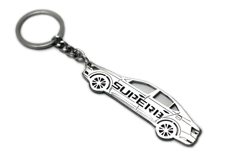 Car Keychain for Skoda SuperB III (type STEEL) Keychains opdesign