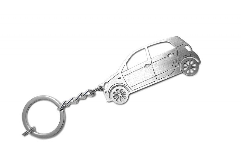 Car Keychain for Smart Forfour II (type STEEL) - decoinfabric