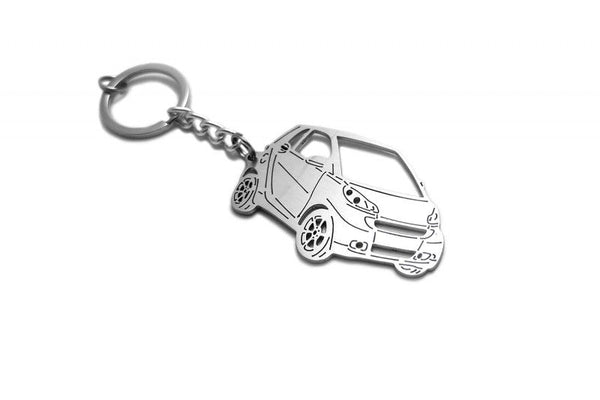 Car Keychain for Smart Fortwo II (type 3D) - decoinfabric