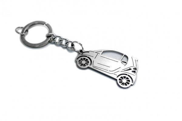 Car Keychain for Smart Fortwo II (type STEEL) - decoinfabric