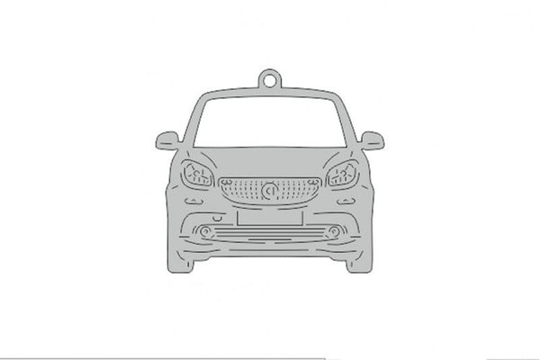 Car Keychain for Smart Fortwo III (type FRONT) - decoinfabric