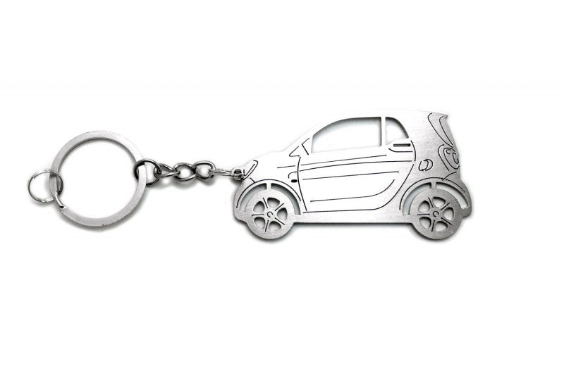 Car Keychain for Smart Fortwo III (type STEEL) - decoinfabric
