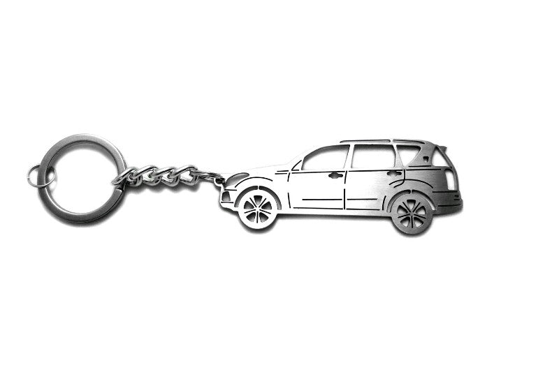 Car Keychain for SsangYong Rexton II (type STEEL) - decoinfabric