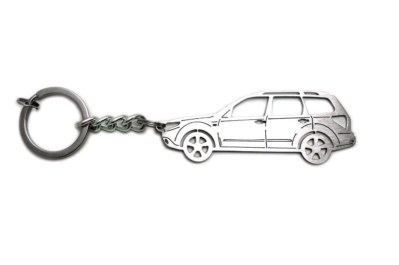 Car Keychain for Subaru Forester III (type STEEL) - decoinfabric