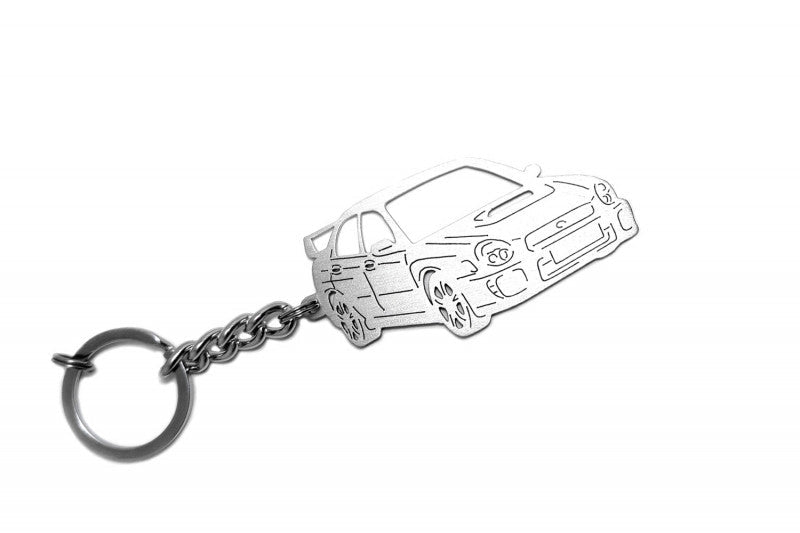 Car Keychain for Subaru Impreza WRX STI II (type 3D) - decoinfabric