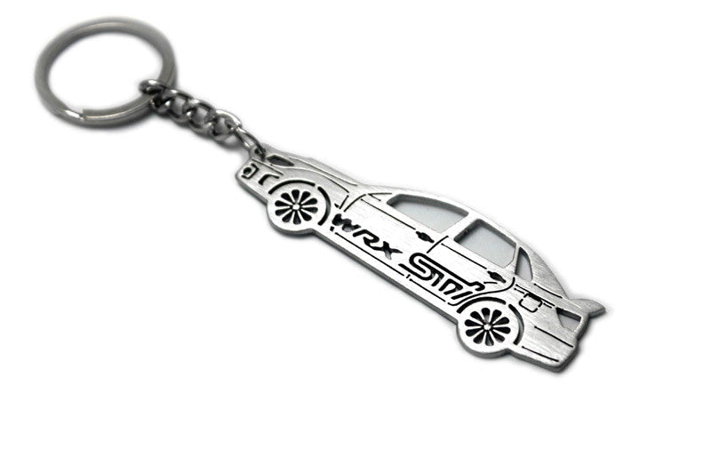 Car Keychain for Subaru Impreza WRX STI III (type STEEL) Keychains opdesign
