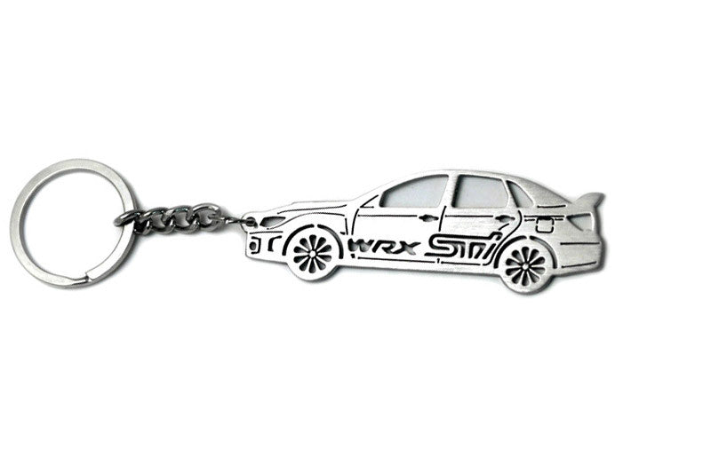 Car Keychain for Subaru Impreza WRX STI III (type STEEL) Keychains opdesign