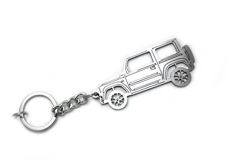 Car Keychain for Suzuki Jimny II (type STEEL) - decoinfabric