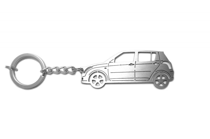 Car Keychain for Suzuki Swift II (type STEEL) - decoinfabric