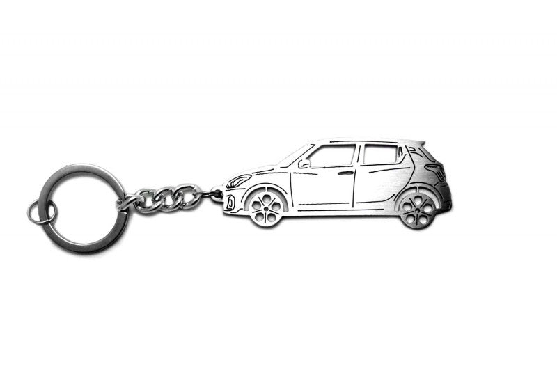 Car Keychain for Suzuki Swift IV (type STEEL) - decoinfabric