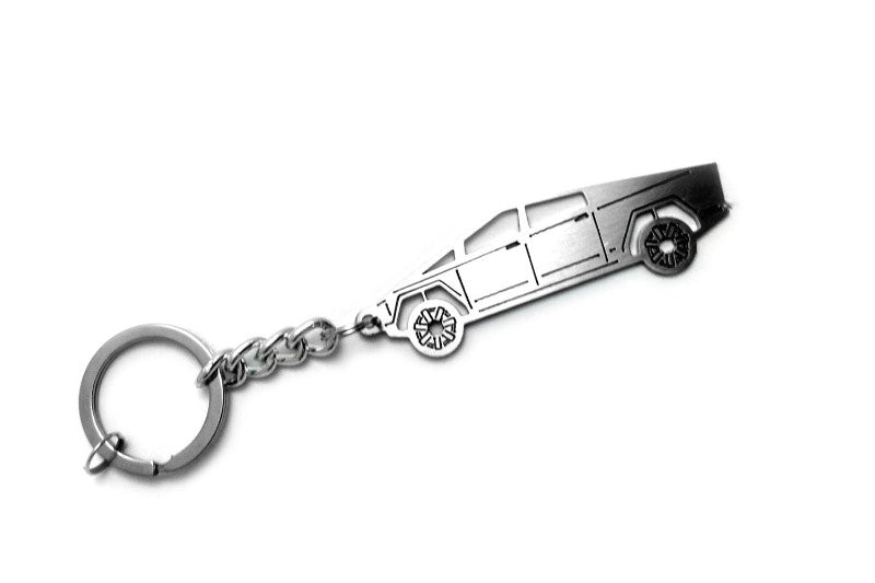 Car Keychain for Tesla Cybertruck (type STEEL) - decoinfabric