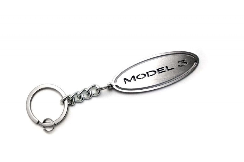 Car Keychain for Tesla Model 3 (type Ellipse) - decoinfabric