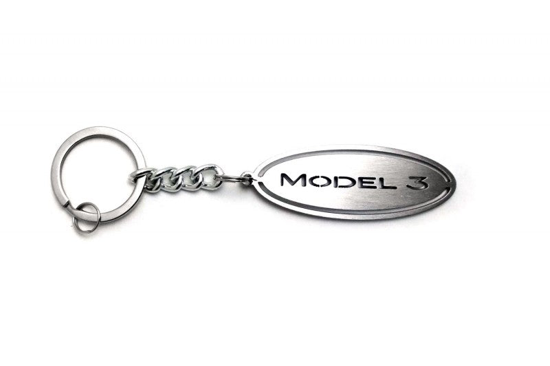 Car Keychain for Tesla Model 3 (type Ellipse) - decoinfabric