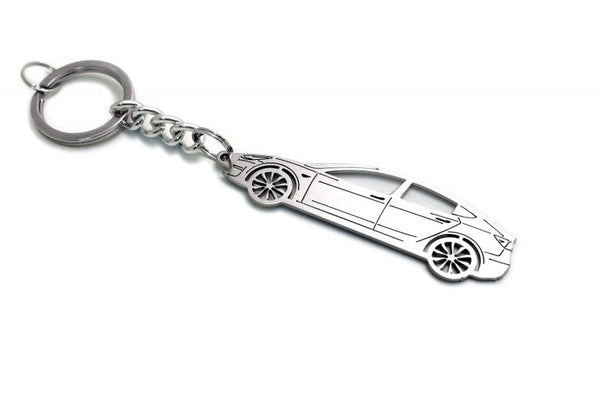 Car Keychain for Tesla Model 3 (type STEEL) - decoinfabric