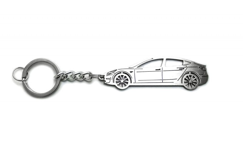 Car Keychain for Tesla Model 3 (type STEEL) - decoinfabric
