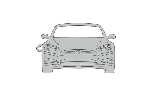 Car Keychain for Tesla Model S (type FRONT) - decoinfabric