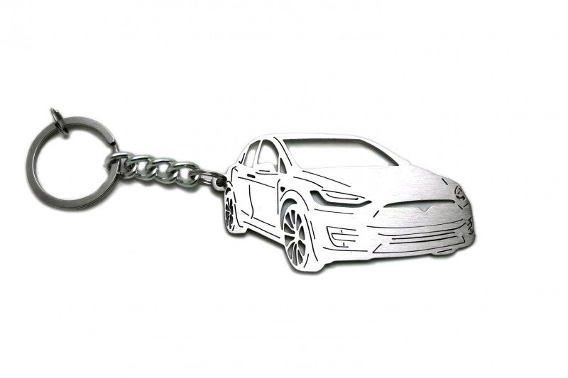 Car Keychain for Tesla Model X (type 3D) - decoinfabric