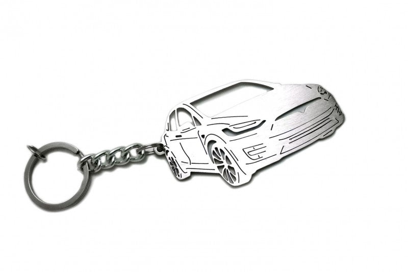 Car Keychain for Tesla Model X (type 3D) - decoinfabric