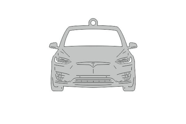 Car Keychain for Tesla Model X (type FRONT) - decoinfabric
