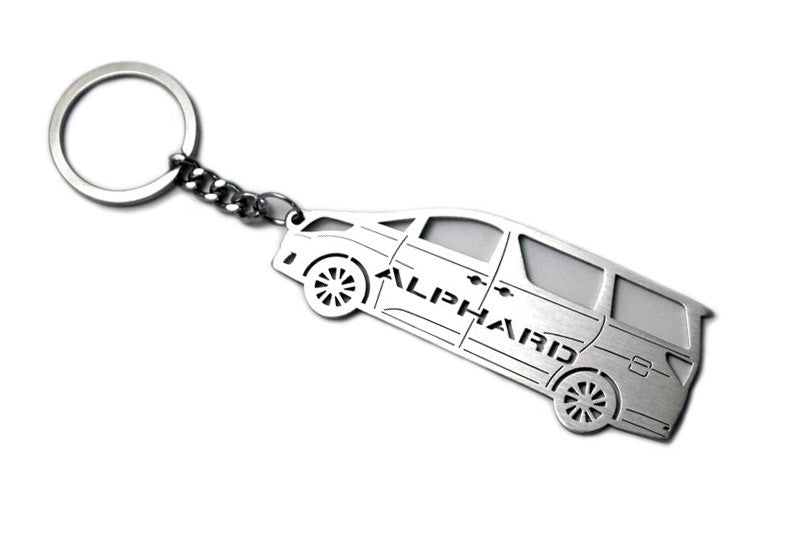Car Keychain for Toyota Alphard III (type STEEL) - decoinfabric