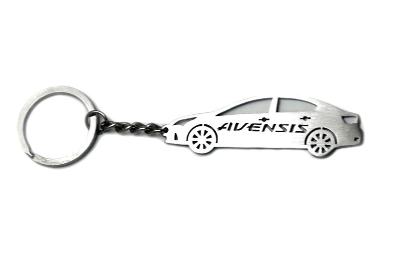 Car Keychain for Toyota Avensis III 4D (type STEEL) - decoinfabric