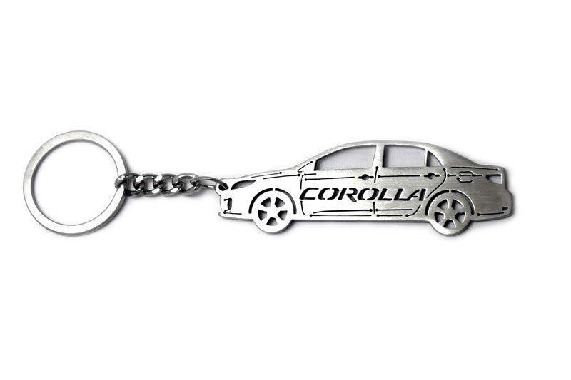 Car Keychain for Toyota Corolla X (type STEEL) - decoinfabric
