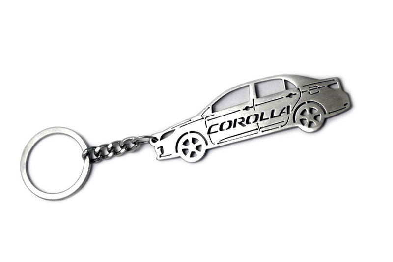 Car Keychain for Toyota Corolla X (type STEEL) - decoinfabric