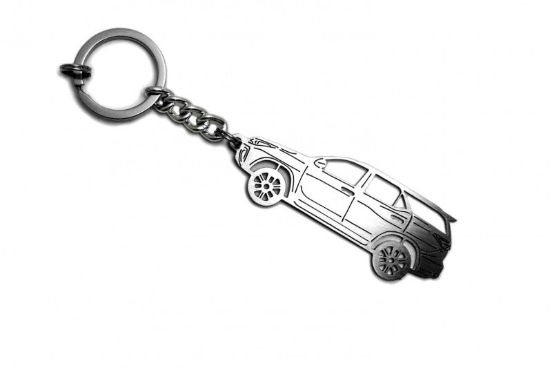 Car Keychain for Toyota Fortuner II (type STEEL) - decoinfabric