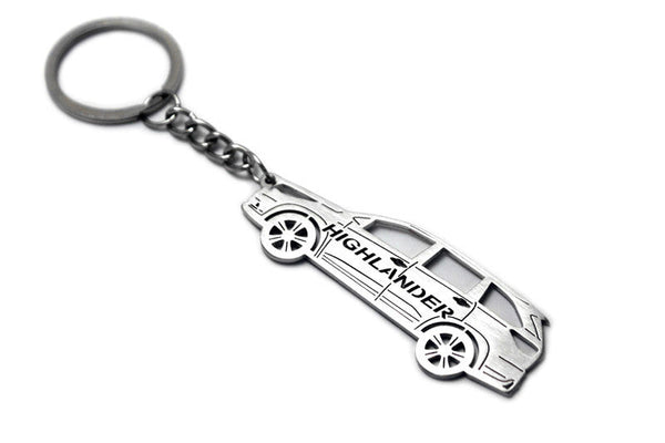 Car Keychain for Toyota Highlander III (type STEEL) - decoinfabric