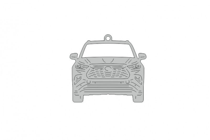 Car Keychain for Toyota Highlander IV (type FRONT) Keychains opdesign