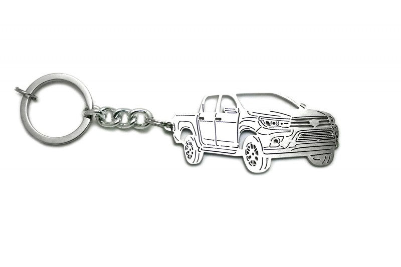 Car Keychain for Toyota Hilux VIII (type 3D) - decoinfabric