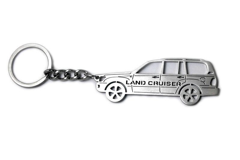 Car Keychain for Toyota LC 100 (type STEEL) - decoinfabric