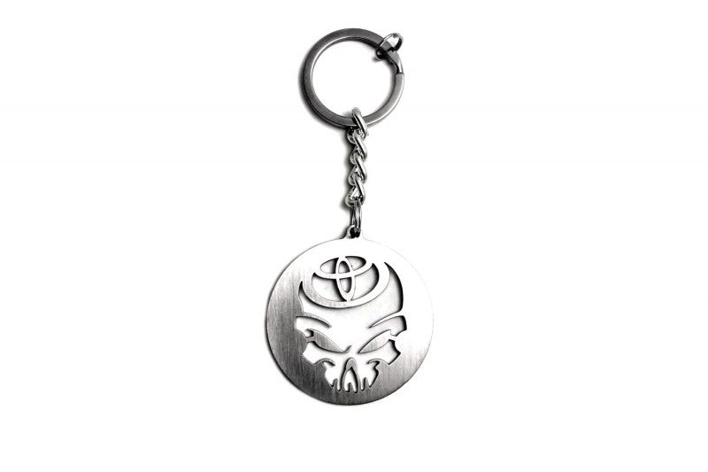 Car Keychain for Toyota logo Skull (type STEEL) - decoinfabric