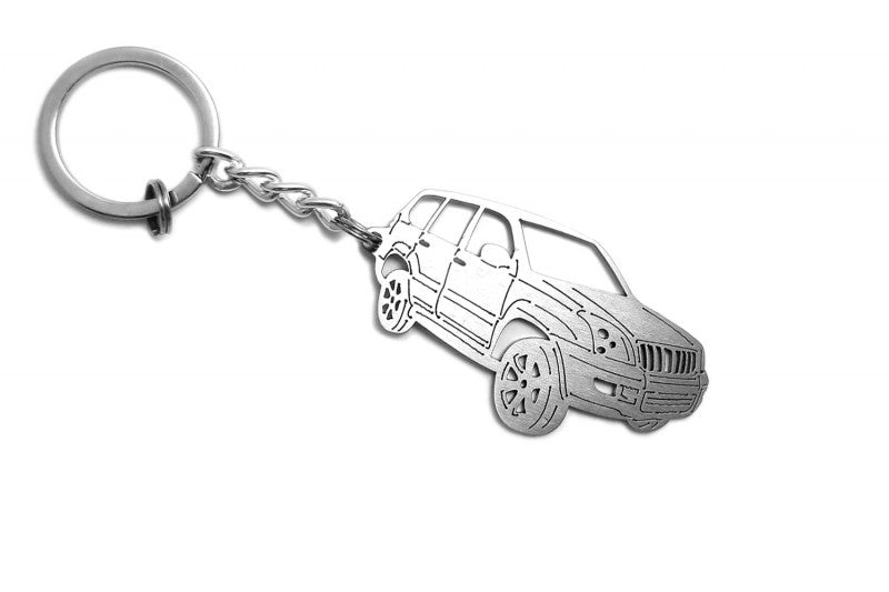 Car Keychain for Toyota Prado 120 (type 3D) - decoinfabric