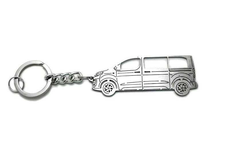 Car Keychain for Toyota Proace II (type STEEL) - decoinfabric