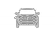 Car Keychain for Toyota Rav4 V 2019+ (type FRONT) Keychains opdesign