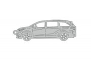 Car Keychain for Toyota Sienna IV (type STEEL) Keychains opdesign