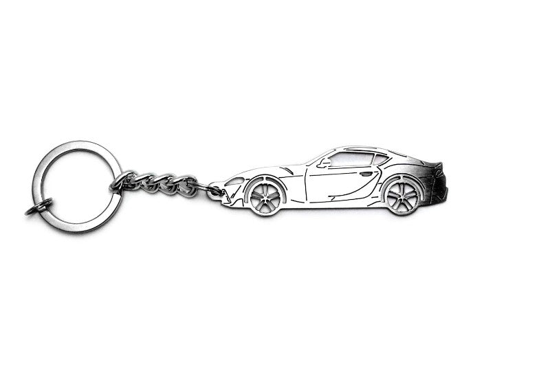 Car Keychain for Toyota Supra V (type STEEL) - decoinfabric