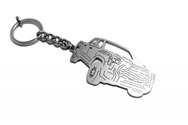 Car Keychain for Toyota Tundra IV (type 3D) - decoinfabric