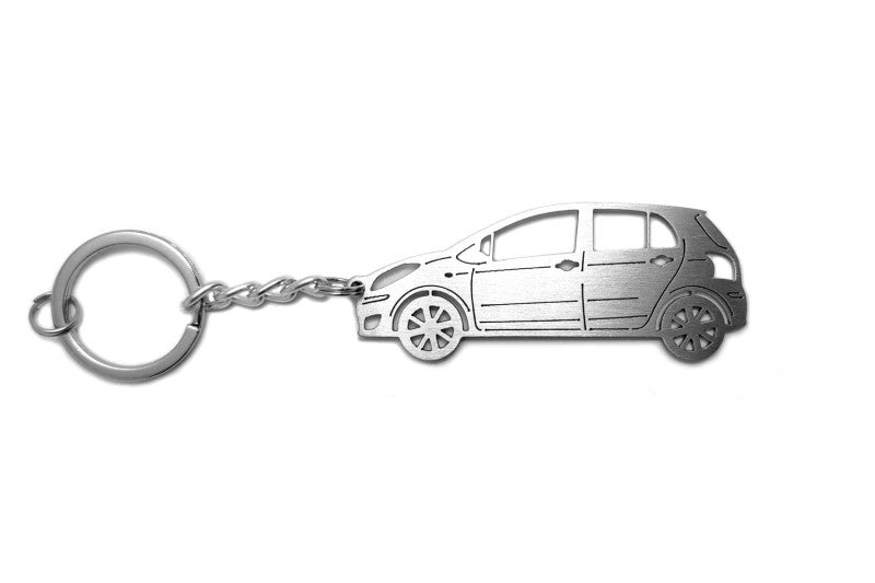Car Keychain for Toyota Yaris II (type STEEL) - decoinfabric