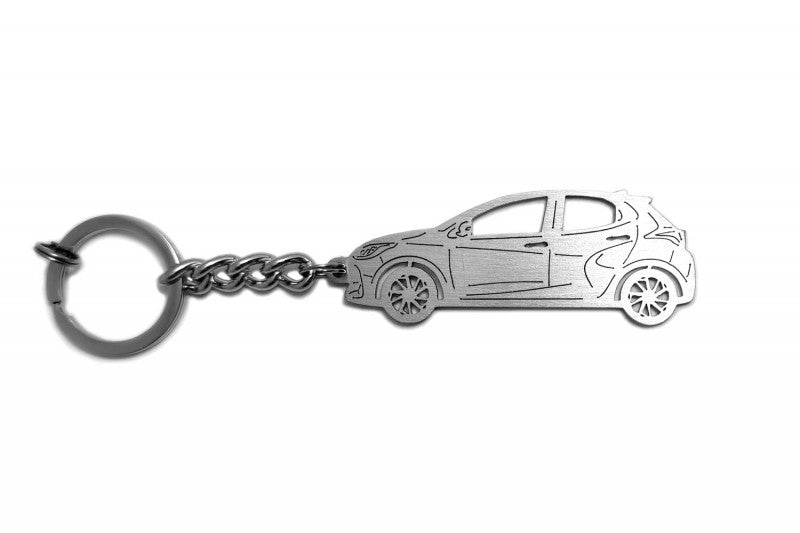 Car Keychain for Toyota Yaris IV (type STEEL) - decoinfabric