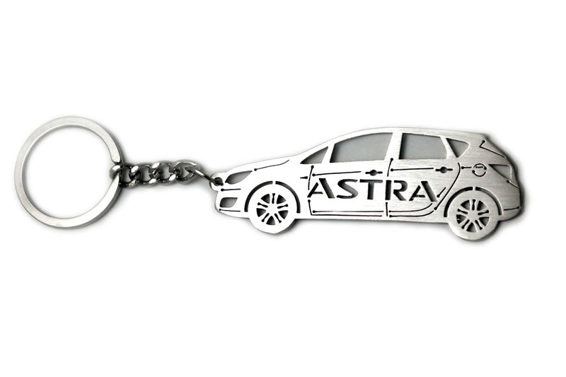 Car Keychain for Vauxhall Astra VI (type STEEL) - decoinfabric