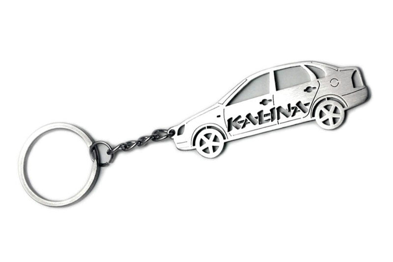 Car Keychain for VAZ Kalina 1118 4D (type STEEL) - decoinfabric