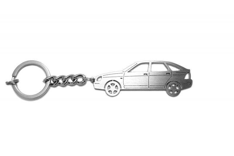 Car Keychain for VAZ Priora 2172 5D (type STEEL) - decoinfabric